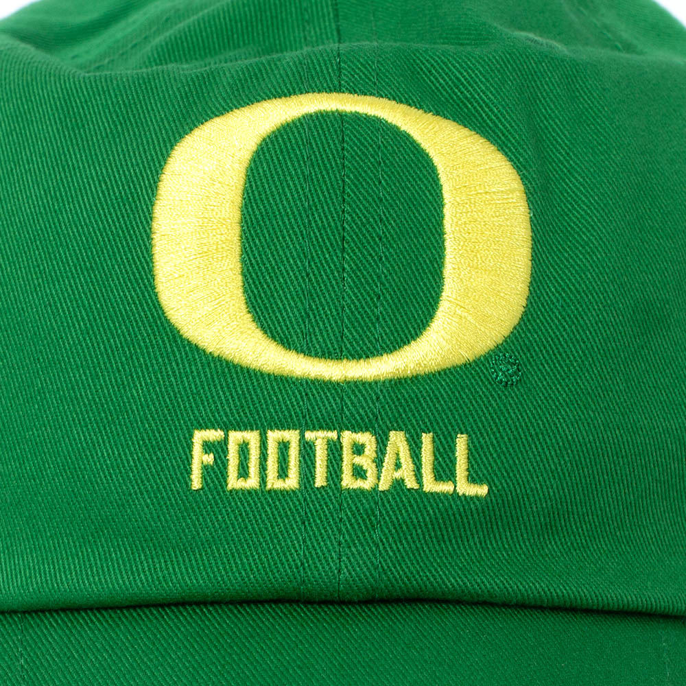 Classic Oregon O, Nike, Green, Curved Bill, Cotton, Accessories, Unisex, Football, Twill, Unstructured, Adjustable, Hat, 882941
